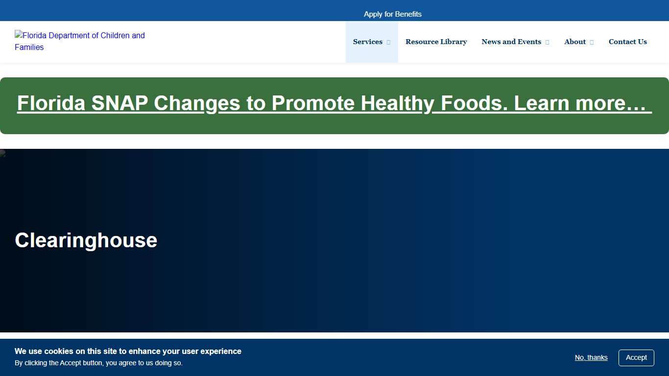 Clearinghouse Florida DCF